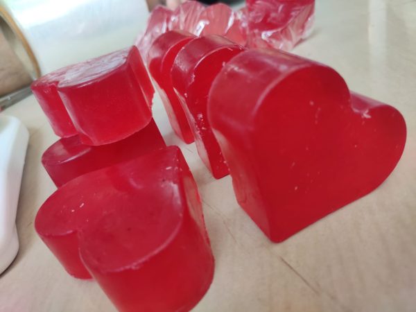 Red wine soap